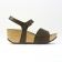 sandales compensées marron vert mode femme printemps été vue 2