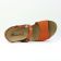 sandales compensées orange mode femme printemps été vue 4