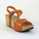 sandales compensées orange mode femme printemps été vue 1