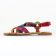 sandales multicolore mode femme printemps été vue 3