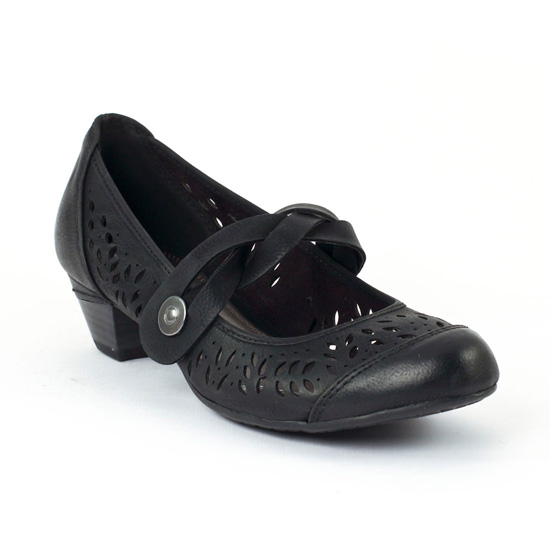 Babies Talon Marco Tozzi 24501 Black, vue principale de la chaussure femme