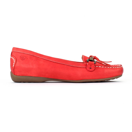 mocassins rouge mode femme printemps été - Photo Produit 2