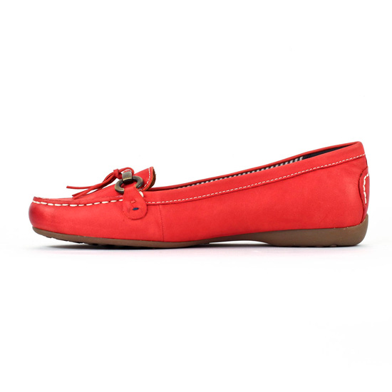mocassins rouge mode femme printemps été - Photo Produit 3