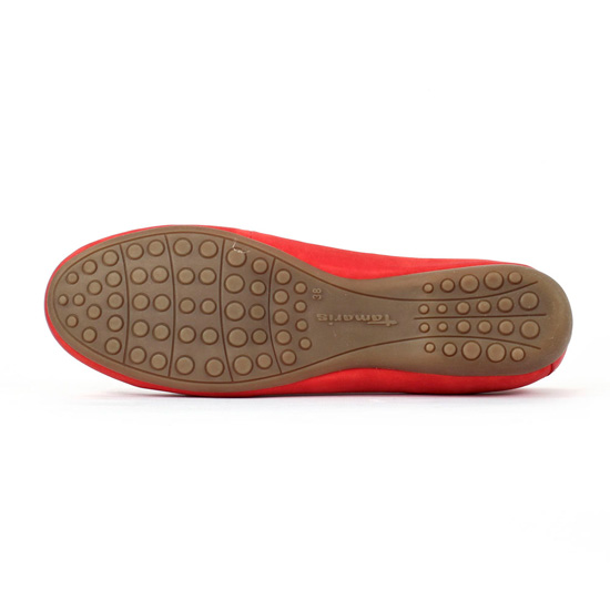 mocassins rouge mode femme printemps été - Photo Produit 4