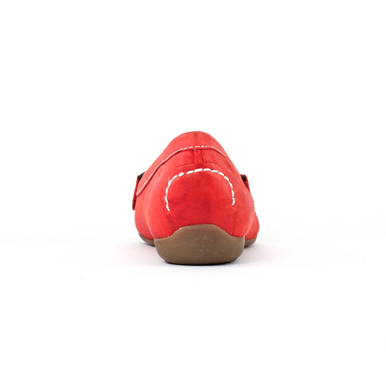 mocassins rouge mode femme printemps été - Photo Produit 7