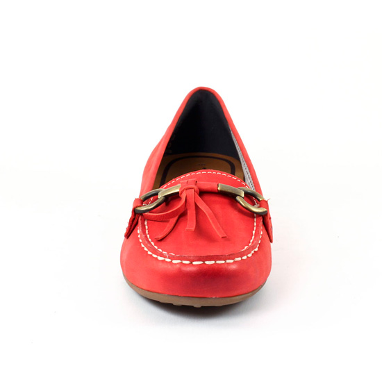 mocassins rouge mode femme printemps été - Photo Produit 6