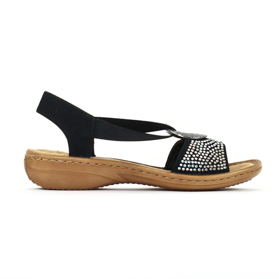 sandales noir mode femme printemps été - Photo Produit 2