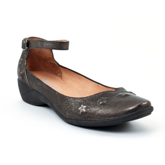 Escarpins Mamzelle Genie Noir Etain, vue principale de la chaussure femme