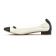 ballerines talon blanc noir mode femme printemps été vue 3