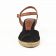 nu-pieds semelle corde marron noir mode femme printemps été vue 6