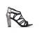 nu-pieds talon noir gris mode femme printemps été vue 2
