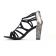 nu-pieds talon noir gris mode femme printemps été vue 3