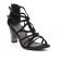 nu-pieds talon noir gris mode femme printemps été vue 1