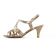 nu-pieds talons hauts doré mode femme printemps été vue 3