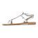 sandales gris argent mode femme printemps été vue 3