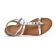 sandales gris argent mode femme printemps été vue 4