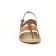 sandales marron multicolore mode femme printemps été vue 6