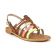 sandales multicolore mode femme printemps été vue 1
