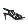 sandales noir mode femme printemps été vue 2