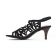 sandales noir mode femme printemps été vue 3