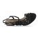 sandales noir mode femme printemps été vue 4