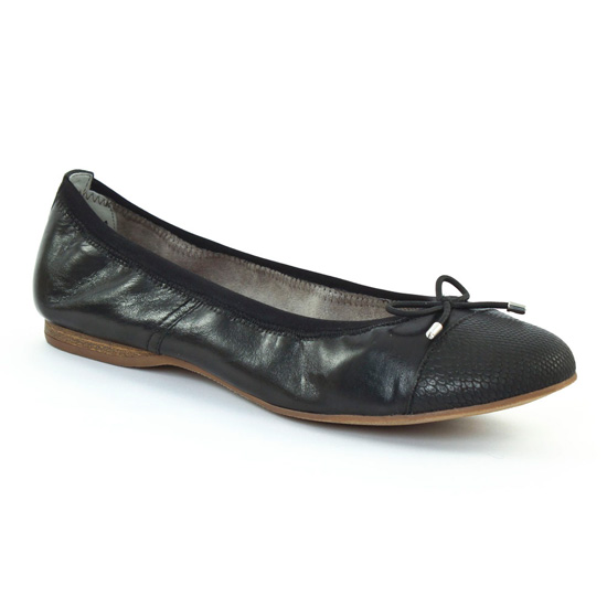 Ballerines Tamaris 22129 Black Black, vue principale de la chaussure femme