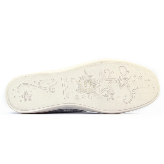 baskets mode gris argent mode femme printemps été - Photo Produit 5