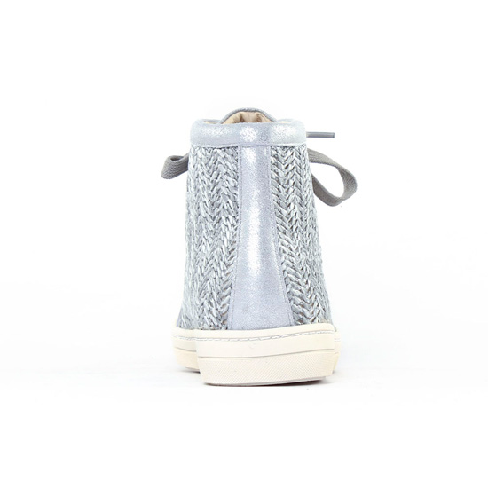 baskets mode gris argent mode femme printemps été - Photo Produit 7