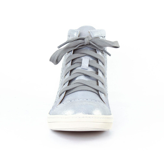 baskets mode gris argent mode femme printemps été - Photo Produit 6