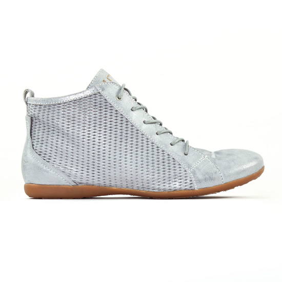 baskets mode gris argent mode femme printemps été - Photo Produit 2
