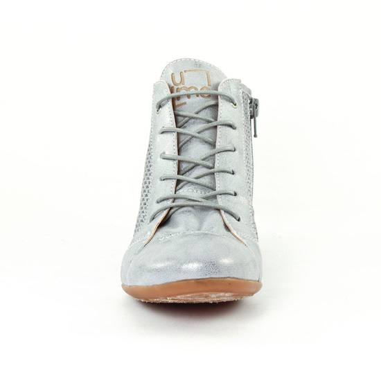 baskets mode gris argent mode femme printemps été - Photo Produit 6