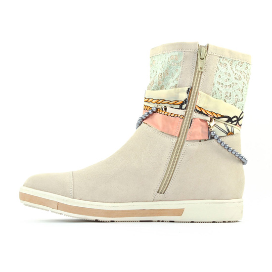 boots d'été beige mode femme printemps été - Photo Produit 3