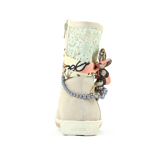 boots d'été beige mode femme printemps été - Photo Produit 7