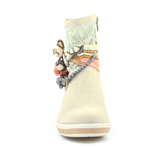 boots d'été beige mode femme printemps été - Photo Produit 6