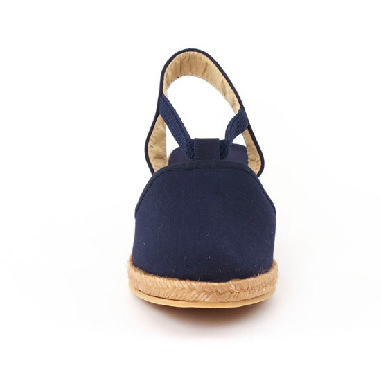 espadrilles compensées cordes bleu marine mode femme printemps été - Photo Produit 6