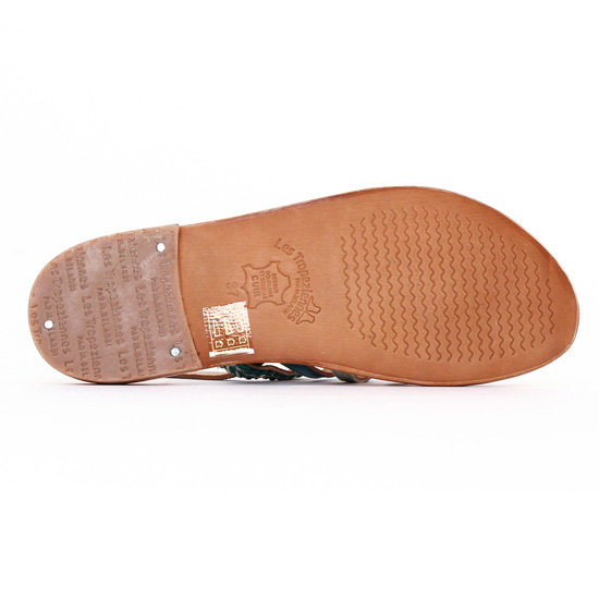 sandales bleu argent mode femme printemps été - Photo Produit 5