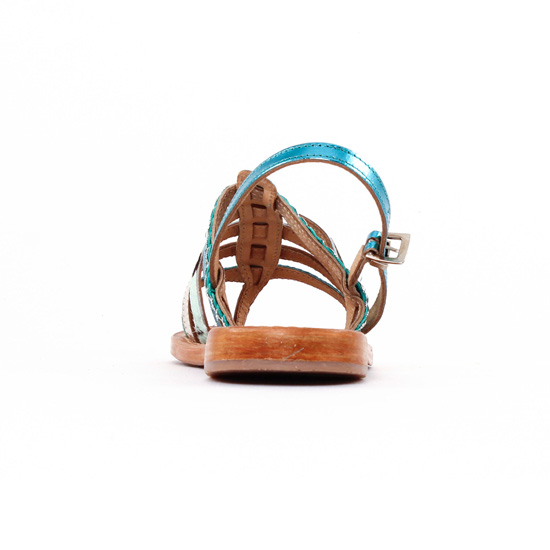 sandales bleu argent mode femme printemps été - Photo Produit 7