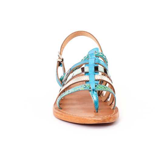 sandales bleu argent mode femme printemps été - Photo Produit 6