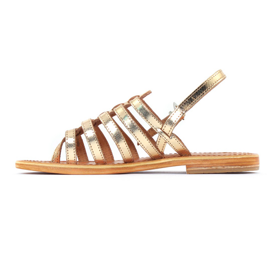 sandales doré mode femme printemps été - Photo Produit 3