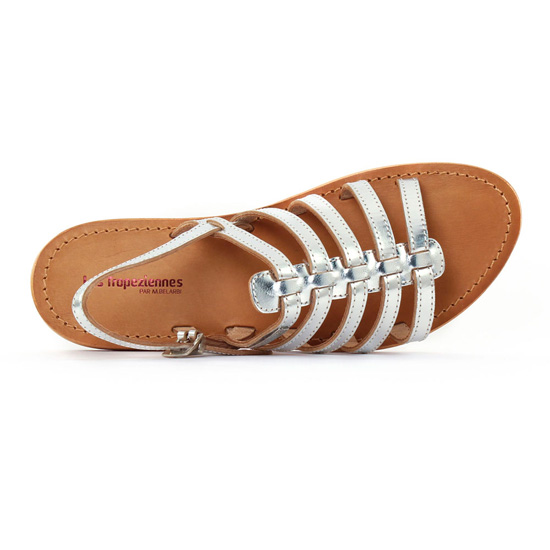 sandales gris argent mode femme printemps été - Photo Produit 4