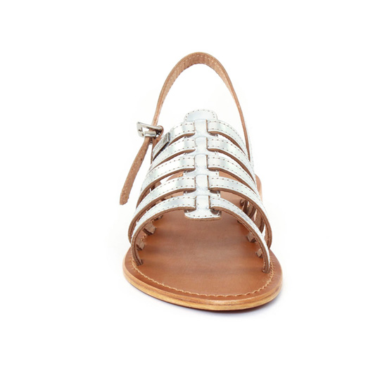 sandales gris argent mode femme printemps été - Photo Produit 6