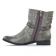 boots gris mode femme printemps été vue 3