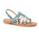 sandales bleu argent mode femme printemps été vue 1