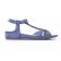 sandales compensées bleu mode femme printemps été vue 2