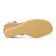 sandales compensées beige doré mode femme printemps été vue 5