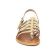 sandales doré mode femme printemps été vue 6