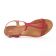sandales rouge mode femme printemps été vue 4