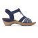 sandales semelle corde bleu mode femme printemps été vue 2