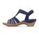 sandales semelle corde bleu mode femme printemps été vue 3