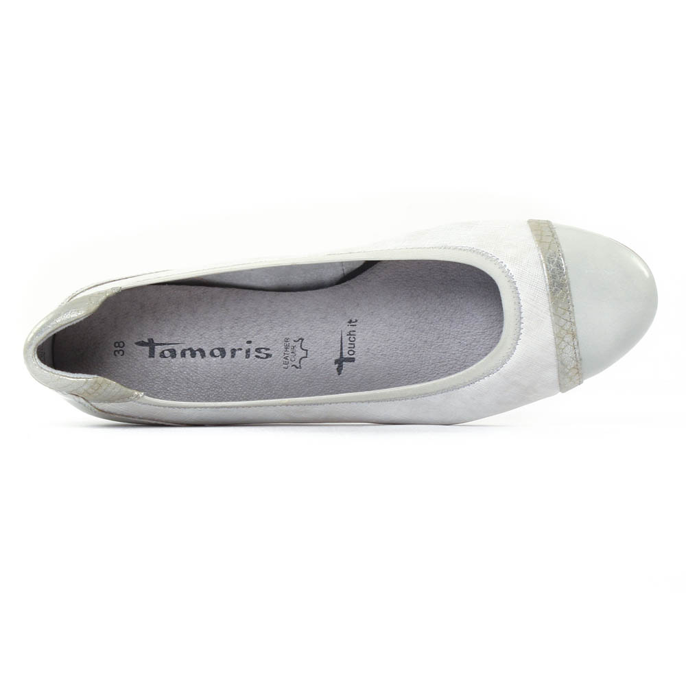 Elegante Ballerinas högl, Gr.42, taupe, Wildleder, neuwertig (Neu